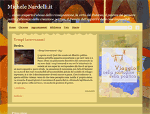 Tablet Screenshot of michelenardelli.it